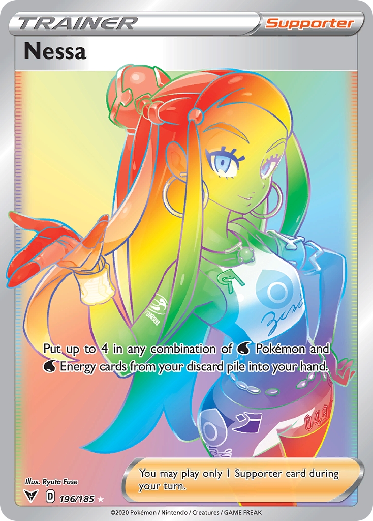 Nessa 196/185 Rare Rainbow Vivid Voltage