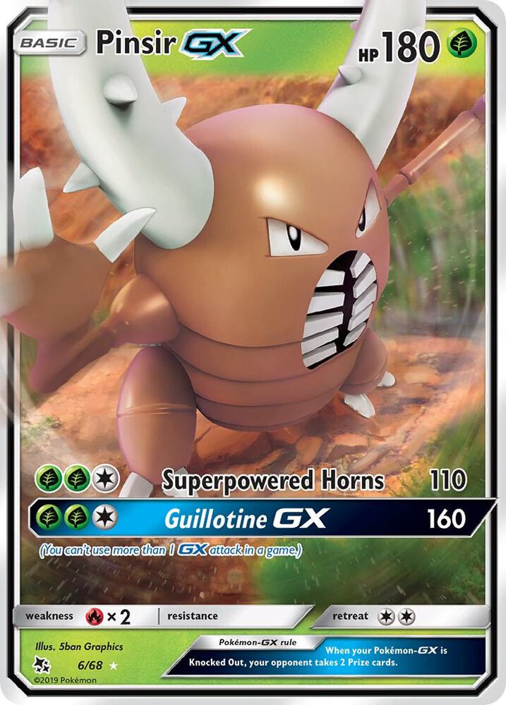 Pinsir GX 6/68 Ultra Rare Hidden Fates Pokémon card