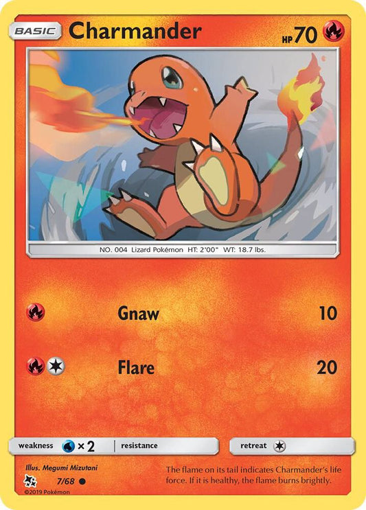 Charmander 7/68 Common Hidden Fates Pokémon card