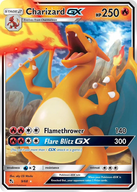 Charizard GX 9/68 Ultra Rare Hidden Fates Pokémon card