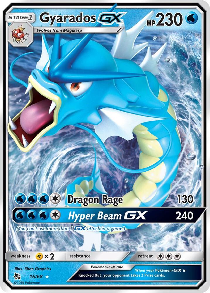 Gyarados GX 16/68 Ultra Rare Hidden Fates Pokémon card