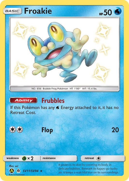 Froakie SV11/SV94 Shiny Holo Rare Shiny Vault Pokémon card