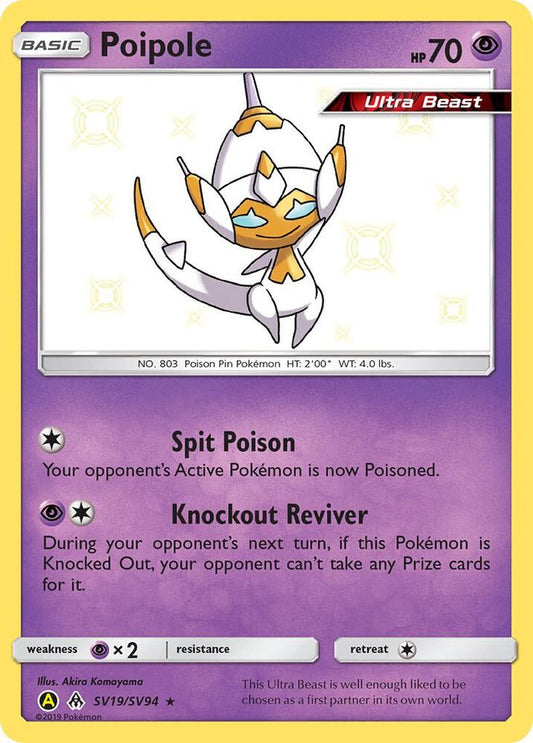 Poipole SV19/SV94 Shiny Holo Rare Shiny Vault Pokémon card