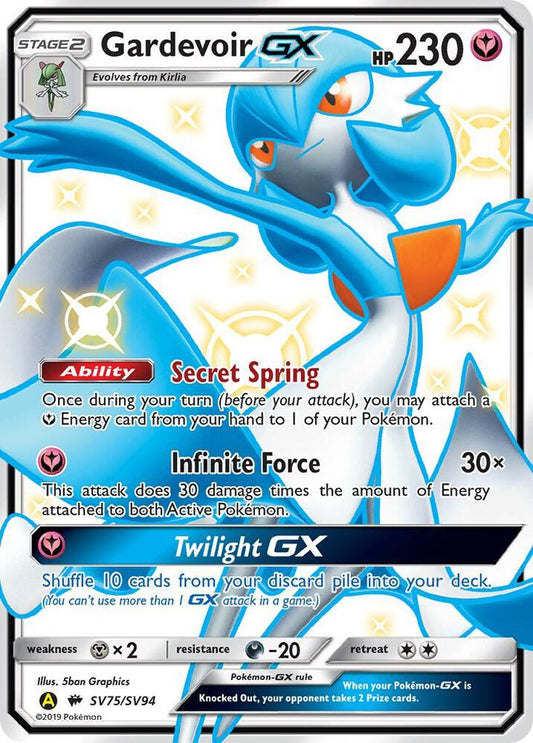 Gardevoir GX - SV75/SV94 Shiny Holo Rare Hidden Fates: Shiny Vault