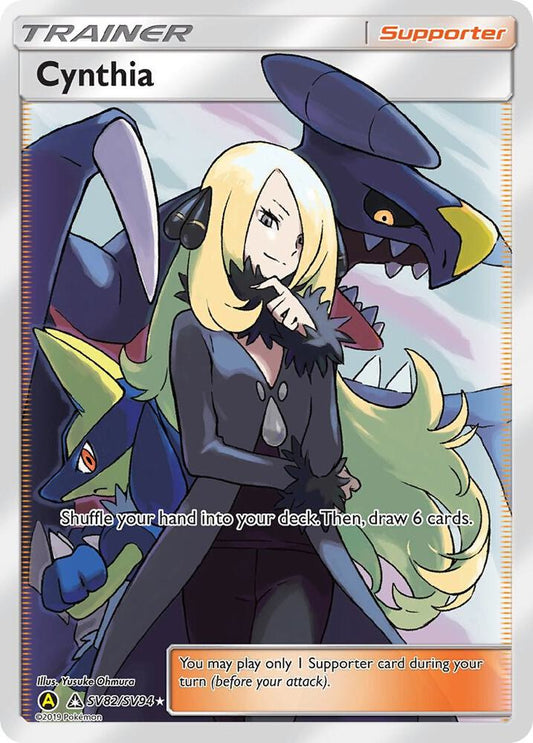 Cynthia SV82/SV94 Shiny Holo Rare Shiny Vault Pokémon card