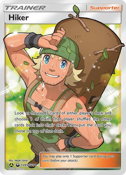 Hiker SV85/SV94 Shiny Holo Rare Shiny Vault Pokémon card