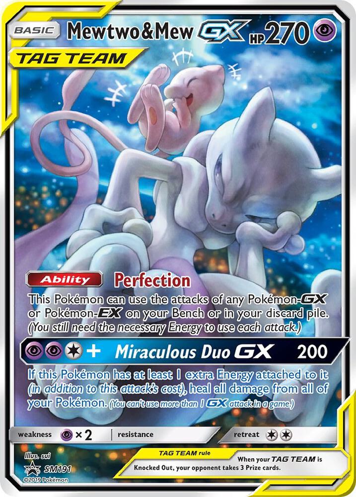 Mewtwo & Mew GX - SM191 SM191 Promo SM Promos Pokémon card
