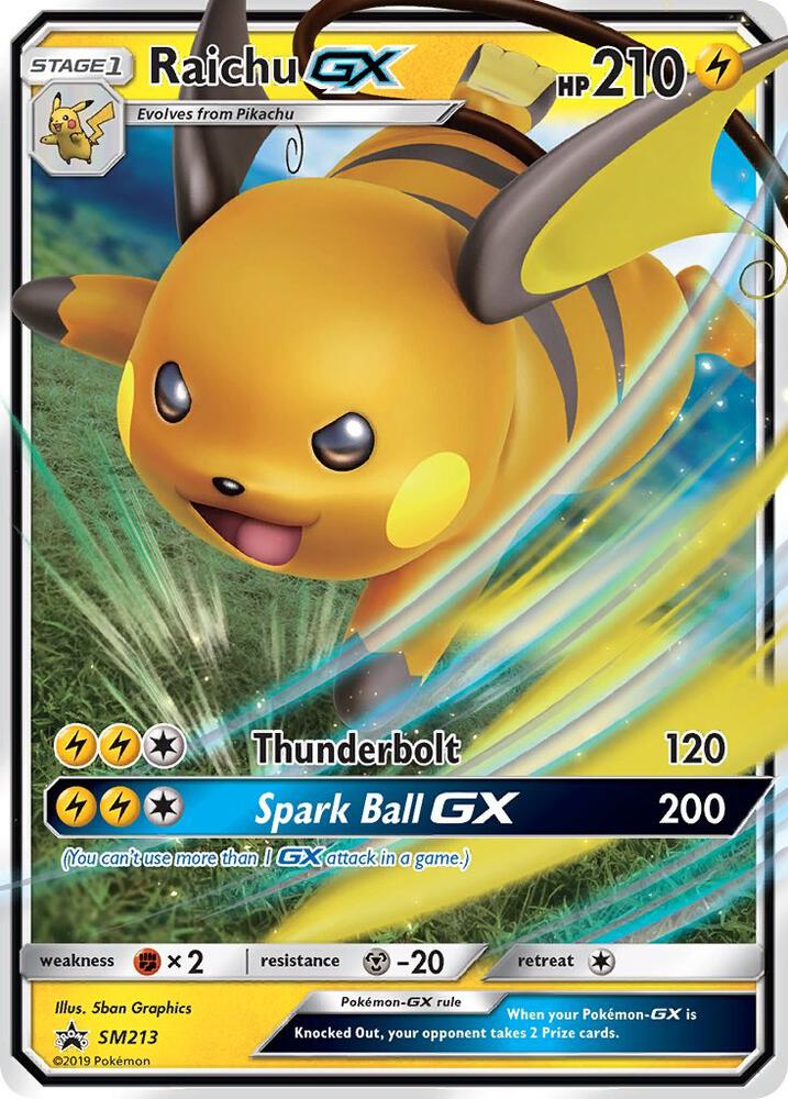 Raichu GX - SM213 SM213 Promo SM Promos Pokémon card
