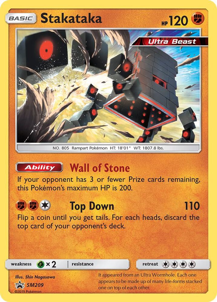 Stakataka - SM209 SM209 Promo SM Promos Pokémon card