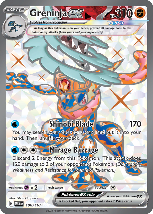 Greninja ex 198/167 Ultra Rare Twilight Masquerade