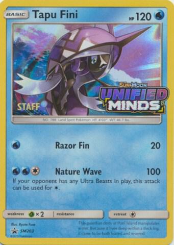Tapu Fini - SM203 (Prerelease) [Staff] SM203 Promo SM Promos Pokémon card
