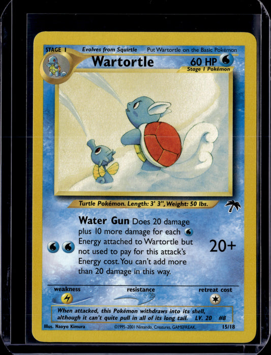 Wartortle Southern Islands #15/18 Normal Pokémon Card (front)