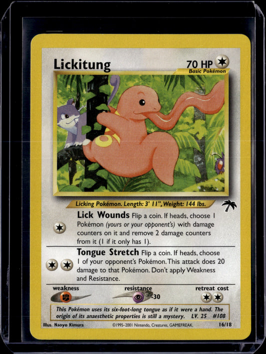 Lickitung Southern Islands #16/18 Normal Pokémon Card (front)