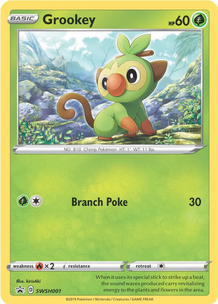 Grookey - SWSH001 - SWSH001 Promo SWSH: Sword & Shield Promo Cards