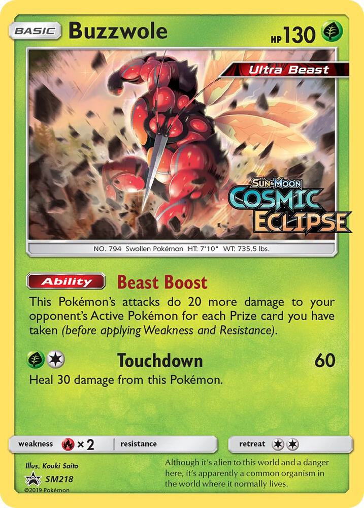 Buzzwole - SM218 (Prerelease) SM218 Promo SM Promos Pokémon card