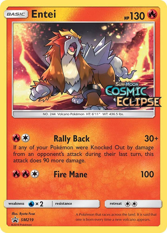 Entei - SM219 (Prerelease) SM219 Promo SM Promos Pokémon card