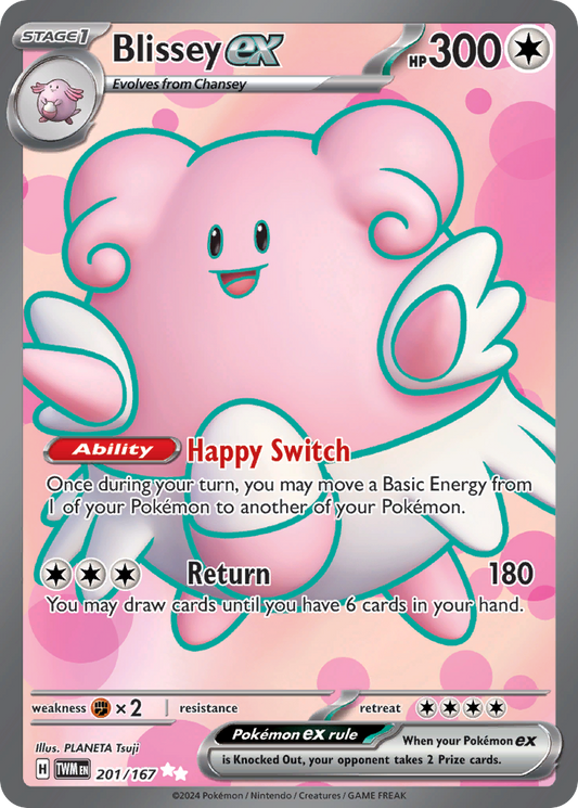 Blissey ex 201/167 Ultra Rare Twilight Masquerade