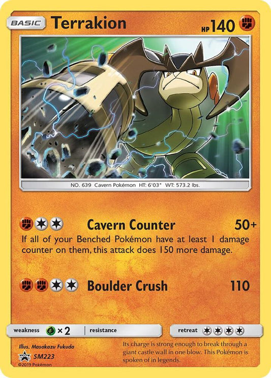 Terrakion - SM223 SM223 Promo SM Promos Pokémon card