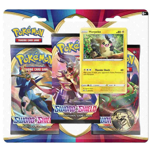 Sword & Shield 3 Pack Blister [Morpeko] Sword & Shield Base Set Pokémon card