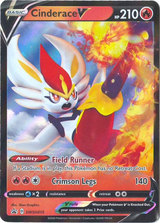 Cinderace V - SWSH015 - SWSH015 Promo SWSH: Sword & Shield Promo Cards