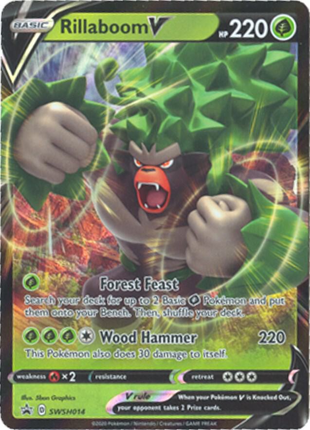 Rillaboom V - SWSH014 - SWSH014 Promo SWSH: Sword & Shield Promo Cards
