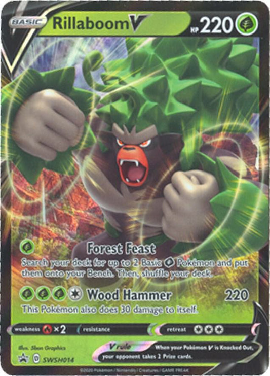 Rillaboom V - SWSH014 - SWSH014 Promo SWSH: Sword & Shield Promo Cards