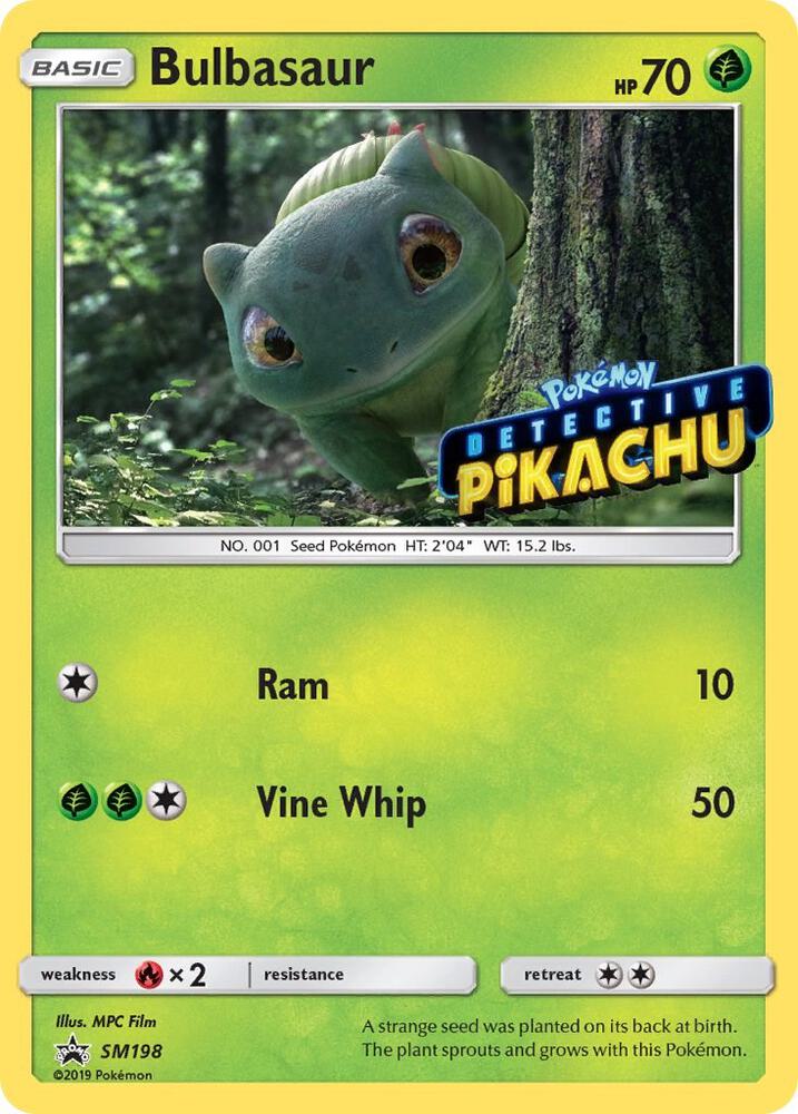 Bulbasaur - SM198 (Detective Pikachu Stamped) SM198 Promo SM Promos Pokémon card