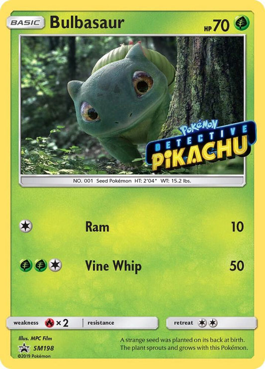 Bulbasaur - SM198 (Detective Pikachu Stamped) SM198 Promo SM Promos Pokémon card