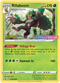 Rillaboom - SWSH006 (Prerelease) [Staff] SWSH006 Promo Sword & Shield Promo Cards Pokémon card