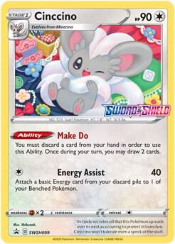 Cinccino - SWSH009 (Prerelease) SWSH009 Promo Sword & Shield Promo Cards Pokémon card