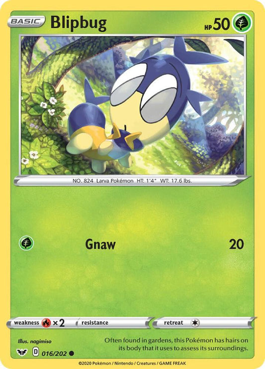 Blipbug (016) 016/202 Common Sword & Shield Base Set Pokémon card