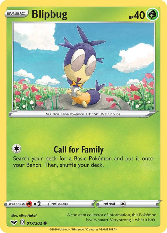 Blipbug (017) 017/202 Common Sword & Shield Base Set Pokémon card