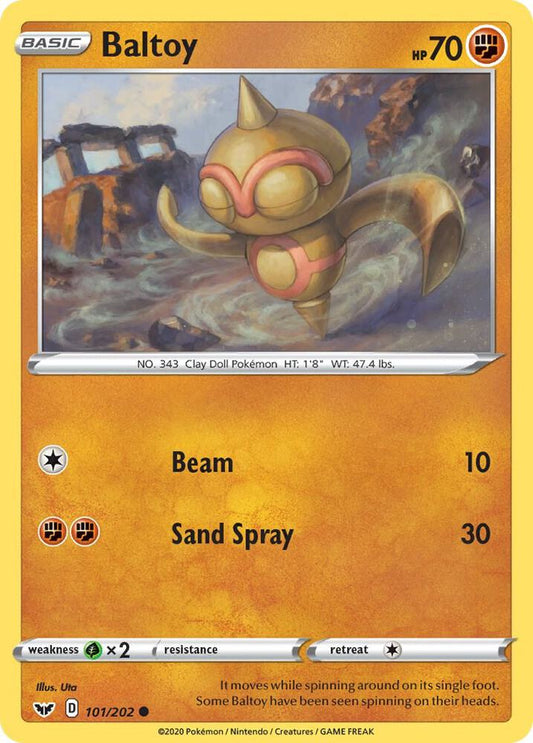 Baltoy (101) 101/202 Common Sword & Shield Base Set Pokémon card