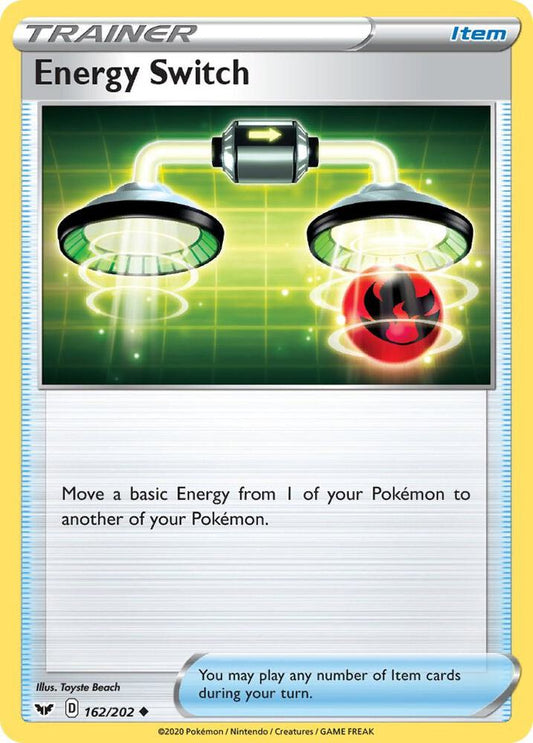 Energy Switch 162/202 Uncommon Sword & Shield Base Set Pokémon card