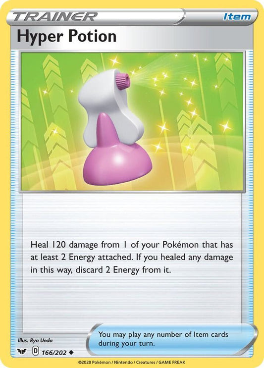 Hyper Potion 166/202 Uncommon Sword & Shield Base Set Pokémon card