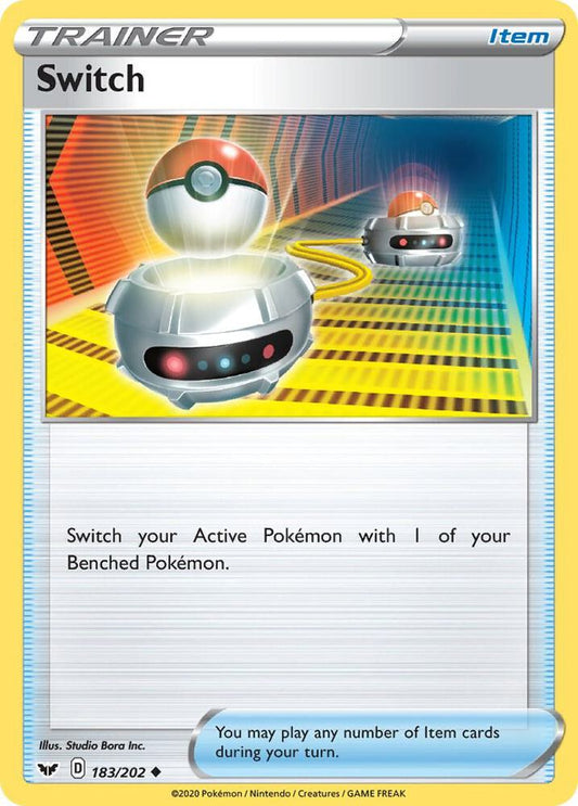 Switch 183/202 Uncommon Sword & Shield Base Set Pokémon card