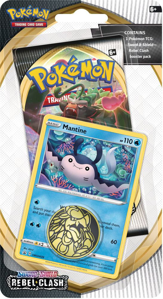 Rebel Clash Single Pack Blister [Mantine] Pokémon card