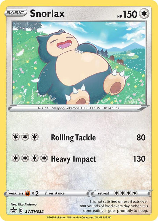 Snorlax - SWSH032 SWSH032 Promo Sword & Shield Promo Cards Pokémon card