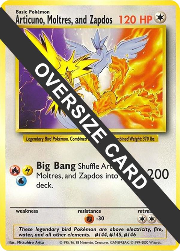 Articuno, Moltres, and Zapdos (Warner Bros. Promo) Promo Jumbo Cards Pokémon card