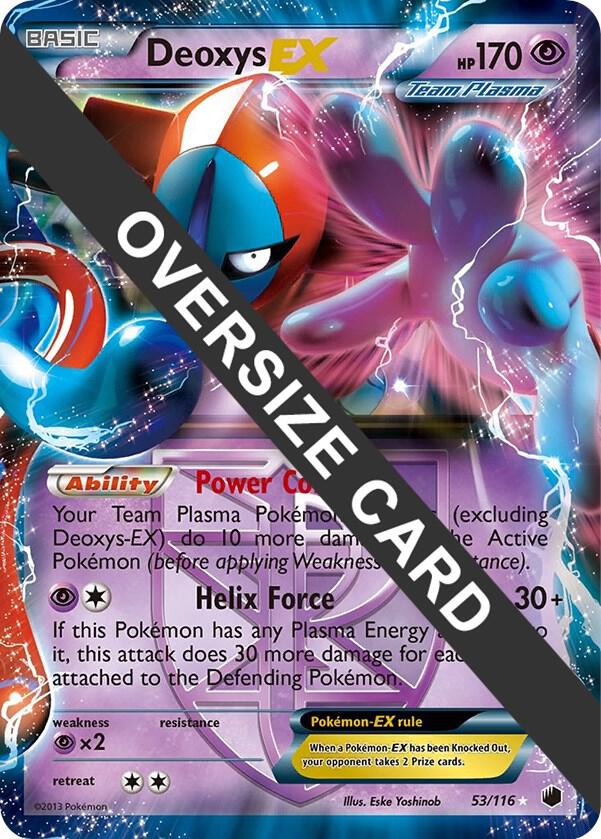Deoxys EX - 53/116 (Plasma Freeze) 053/116 Promo Jumbo Cards Pokémon card