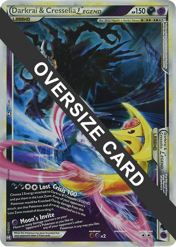 Darkrai & Cresselia Legend - 99/102 & 100/102 (Single Oversized Promo) 099/102 & 100/102 Promo Jumbo Cards Pokémon card