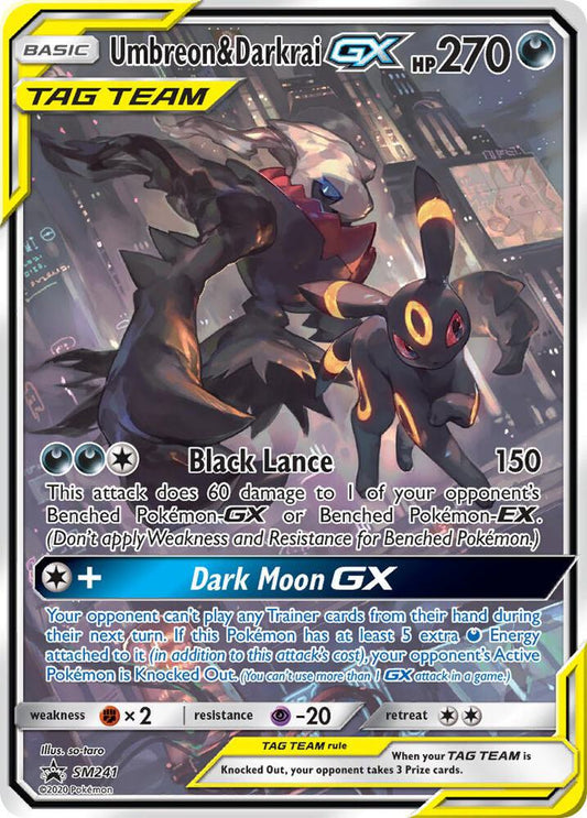 Umbreon & Darkrai GX - SM241 SM241 Promo SM Promos Pokémon card