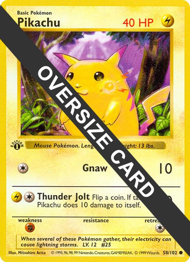Pikachu - 58/102 058/102 Promo Jumbo Cards Pokémon card