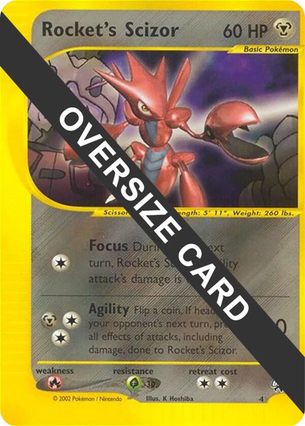 Rocket's Scizor - 4 - 004 Promo Jumbo Cards