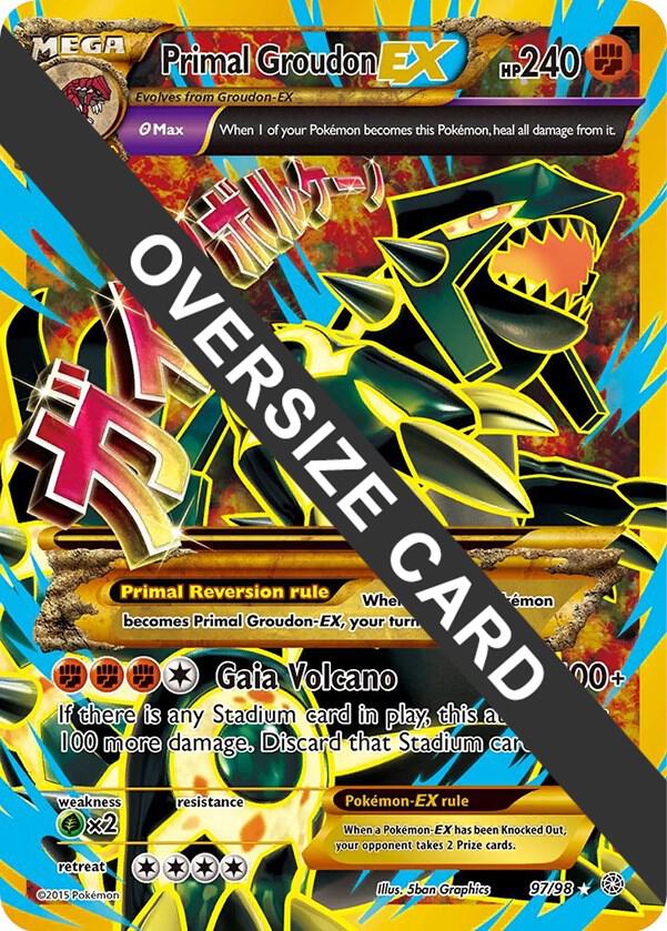 Primal Groudon EX - 97/98 097/098 Promo Jumbo Cards Pokémon card