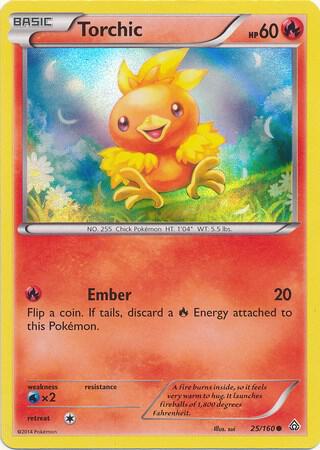 Torchic - 25/160 (Sheen Holo) 025/160 Promo Miscellaneous Cards & Products Pokémon card