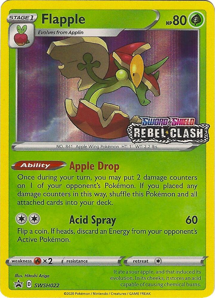 Flapple - SWSH022 (Prerelease) SWSH022 Promo Sword & Shield Promo Cards Pokémon card