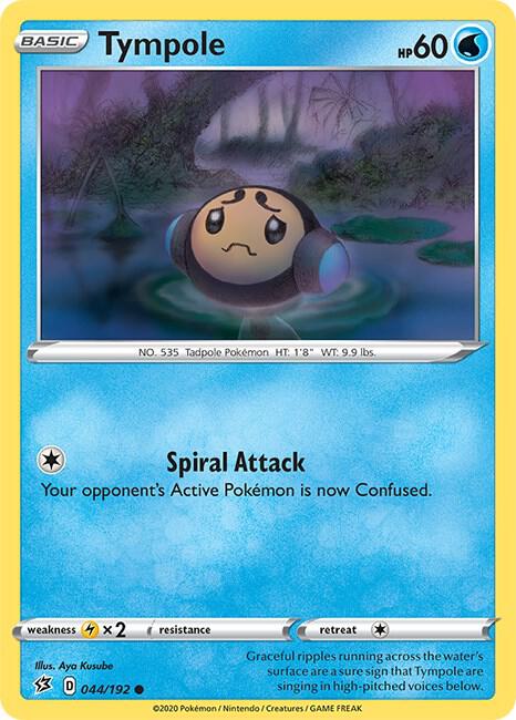 Tympole 044/192 Common Rebel Clash Pokémon card