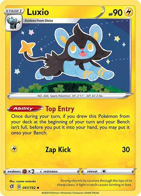 Luxio 061/192 Uncommon Rebel Clash Pokémon card