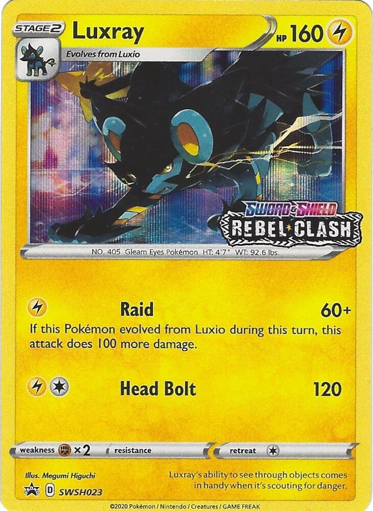 Luxray - SWSH023 (Prerelease) - SWSH023 Promo SWSH: Sword & Shield Promo Cards